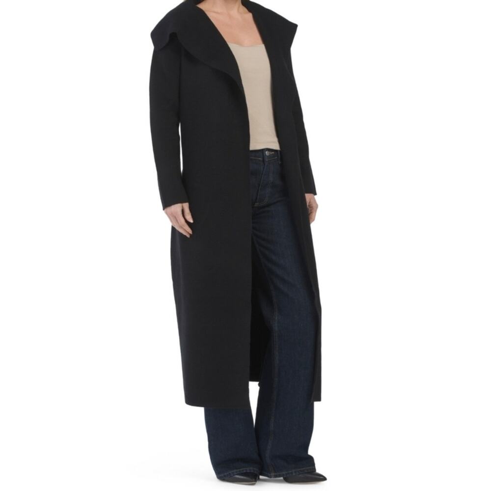 NWT MaxSport Black Sweater Coat Size S